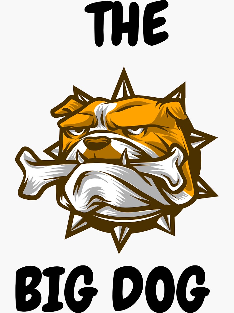 "The big dog" Sticker by Aliakim Redbubble