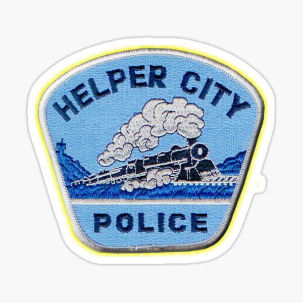 "Helper City Utah Police Department " Sticker for Sale by lawrencebaird