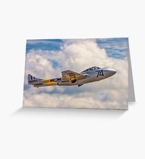 De Havilland Vampire T.11 WZ507 G-VTII Greeting Card