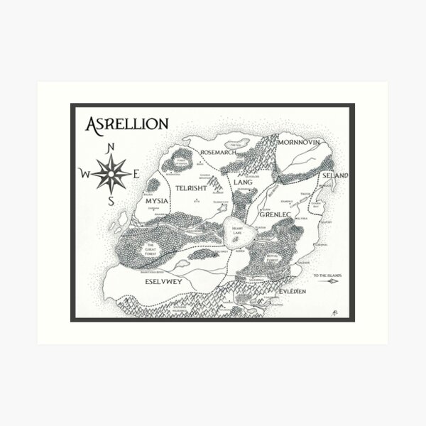 Map of Asrellion Art Print