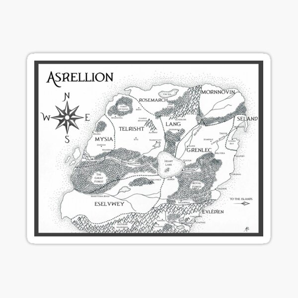 Map of Asrellion Sticker