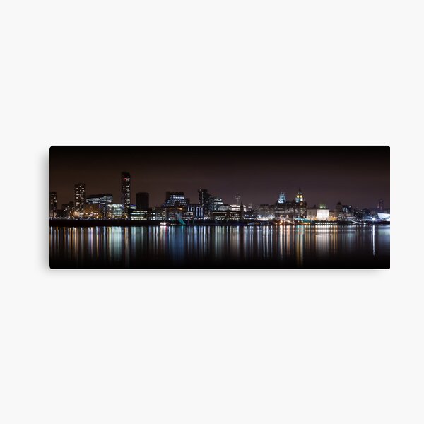 Item preview, Liverpool Skyline Panoramic At Night designed and sold by Paul Madden.