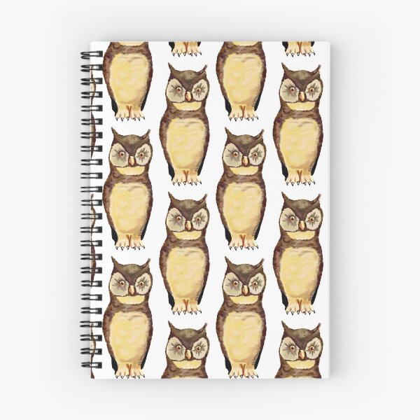 Item preview, Antique Inspired Fluffy Owl, Digital Painting, Repeating Pattern designed and sold by Nicolette Olivier.