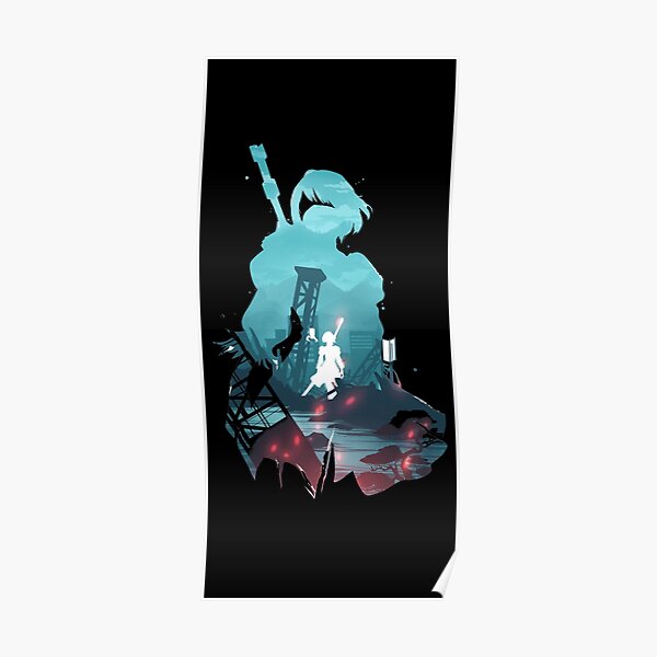 Nier Automata 2B waifu Poster