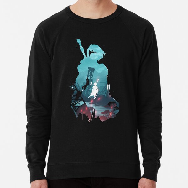 Nier Automata 2B waifu Lightweight Sweatshirt