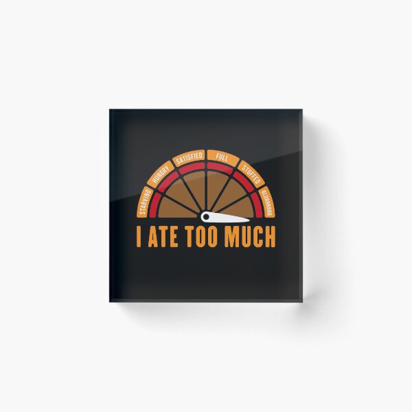 Item preview, Thanksgiving Turkey Dinner Meter | Ate Too Much  designed and sold by Maria Garcia.