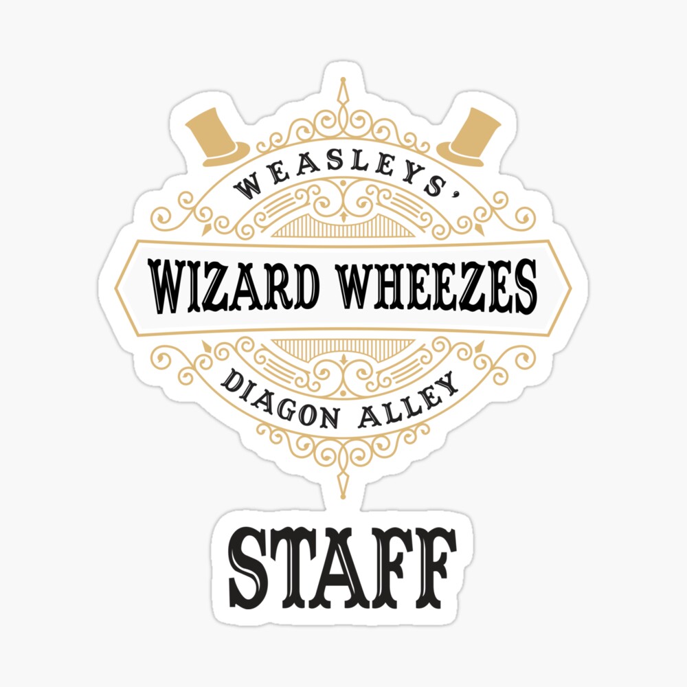 Weasley Wizard Wheezes top staff pin rare