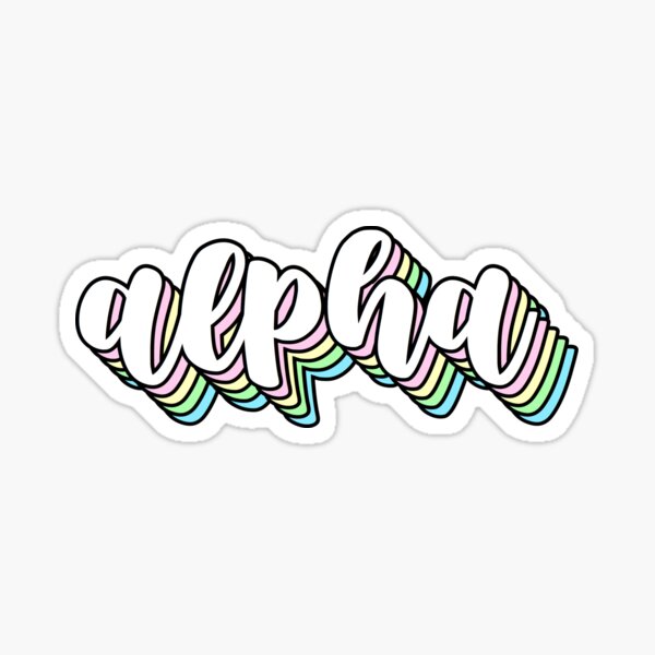 Alpha Rainbow Stack Sticker For Sale By Emilyawell Redbubble 6416