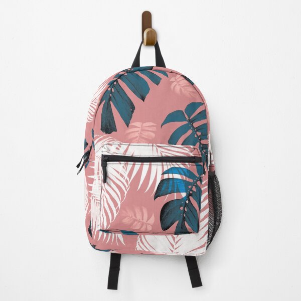 Item preview, Tropical Leaves with pink background by Justin Cobb designed and sold by Justin Cobb.