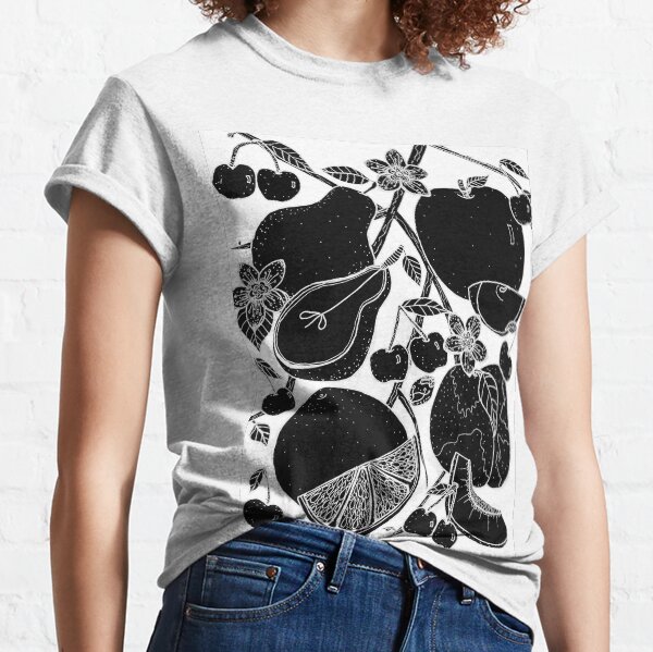 Animal Crossing Fruit White & Black Classic T-Shirt