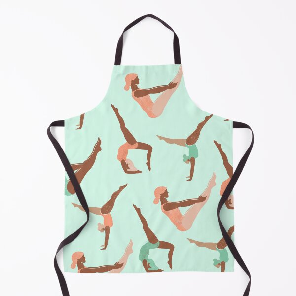 Item preview, Aesthetic Pink and Teal Yoga Pattern designed and sold by STAR10008.