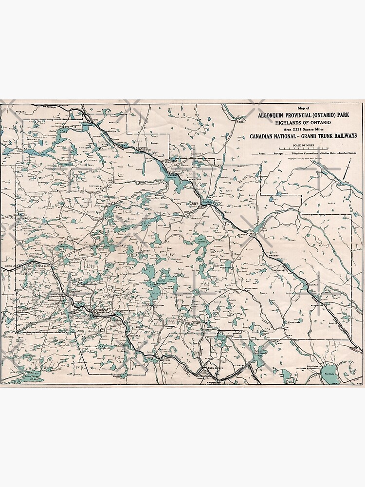 Map Algonquin Provincial Park ubicaciondepersonas.cdmx.gob.mx