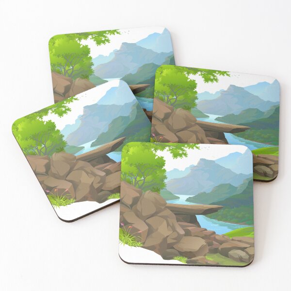 Item preview, forest and mountain by the river designed and sold by SherriMans.