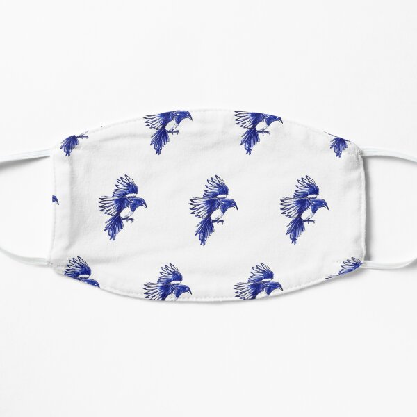 A flock of Magpies Flat Mask