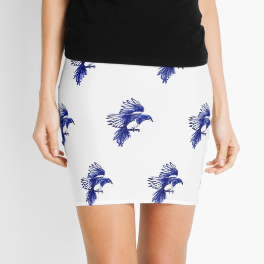 A flock of Magpies Mini Skirt