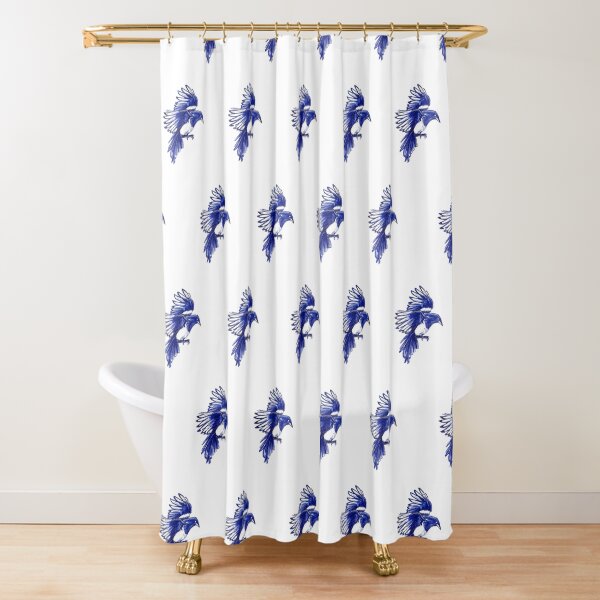 A flock of Magpies Shower Curtain