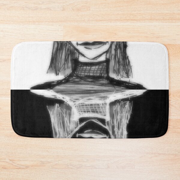 Item preview, Black and white aesthetic blushing girl designed and sold by WanderAesthetic.
