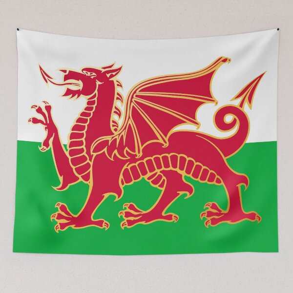 Item preview, Wales Welsh National Flag - Baner Cymru designed and sold by BleuSky.