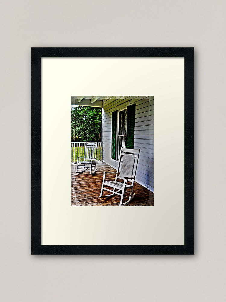 Grandma S Front Porch Framed Art Print By Designingjudy Redbubble