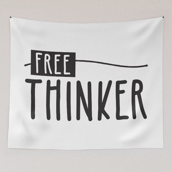 Item preview, Free Thinker designed and sold by BlueZenStudio.