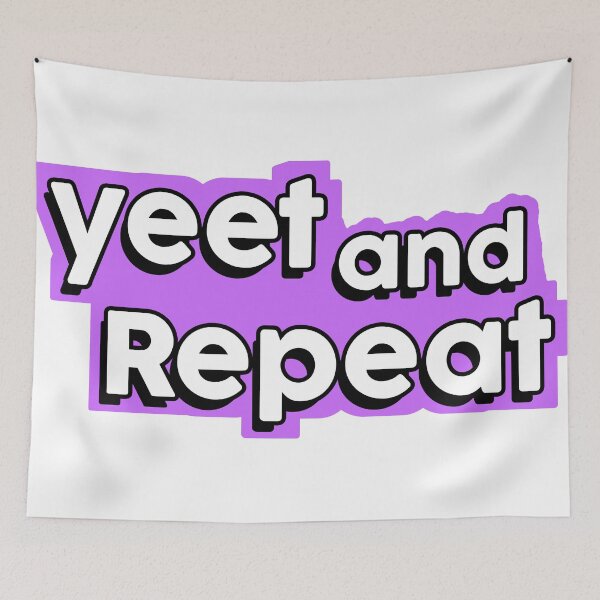 Item preview, Yeet and repeat laptop sticker designed and sold by thehollowpoint.