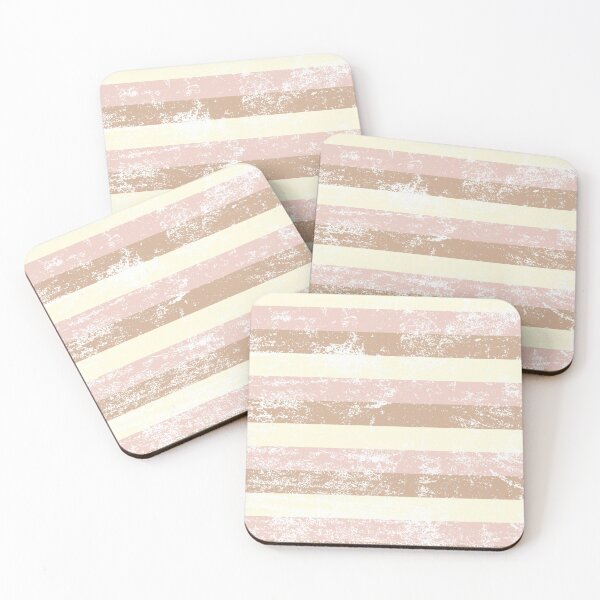 Item preview, Ice Cream Pastel Summer Distressed Stripey Pattern Design designed and sold by RhubarbMyrtle.
