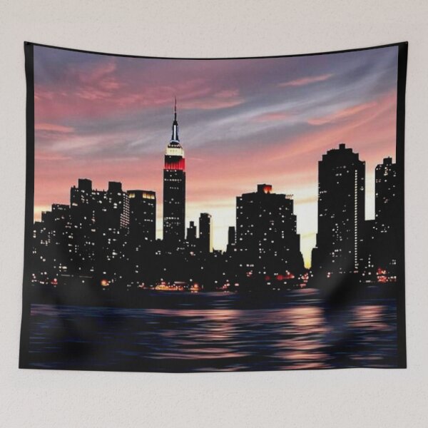 Item preview, NYC Skyline at Sunset designed and sold by agethegreat.
