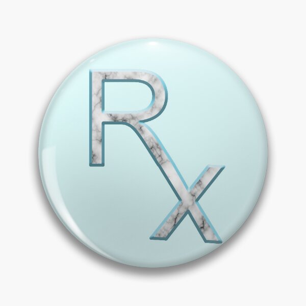 Item preview, Rx Pharmacy Marble Icon designed and sold by MaryaMeerkat.