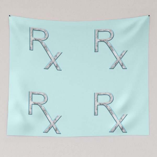 Item preview, Rx Pharmacy Marble Icon designed and sold by MaryaMeerkat.