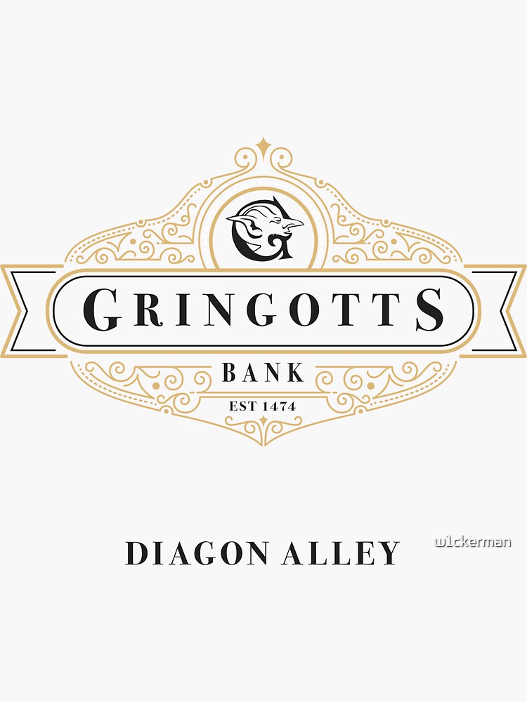 Gringotts Bank Sticker For Sale By W1ckerman Redbubble  Gringotts Bank Sticker For Sale By W1ckerman Redbubble