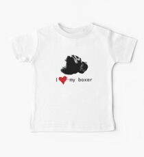 I Love my Boxer Baby Tee