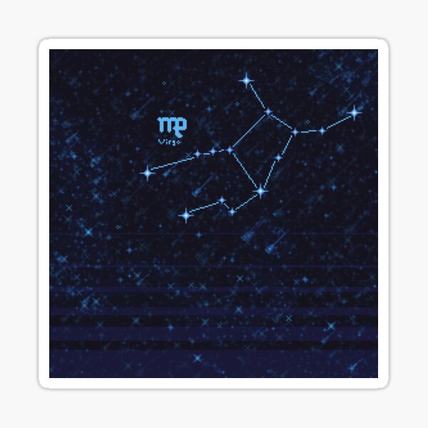 Zodiac Constellation Virgo Sticker