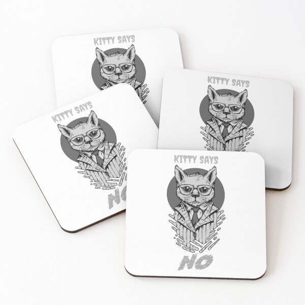 Item preview, Cute professional Kitty says No designed and sold by Salkian.