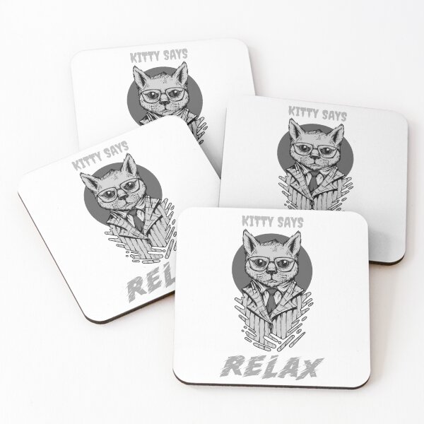 Item preview, Cute professional Kitty says Relax designed and sold by Salkian.