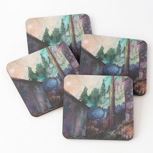 Item preview, Neon Night Watercolor Painting designed and sold by MichaelGunnArt.