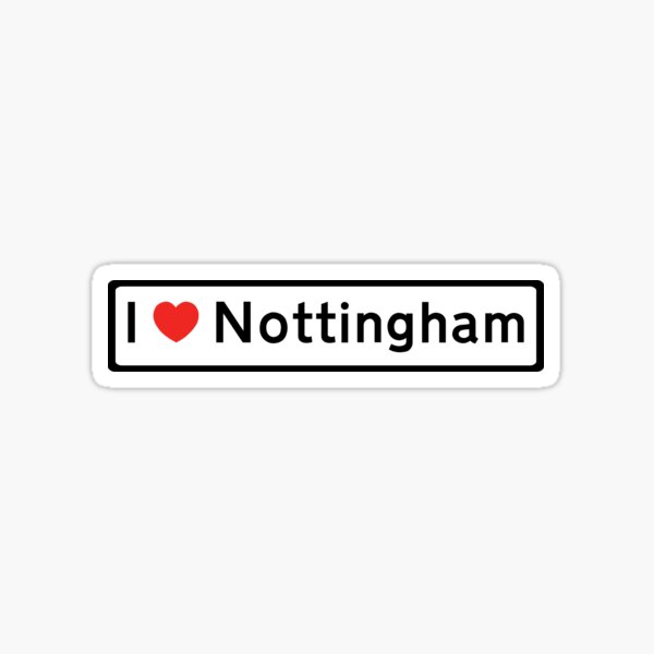 Item preview, ¡Me encanta Nottingham! designed and sold by DoodleDashCollective.