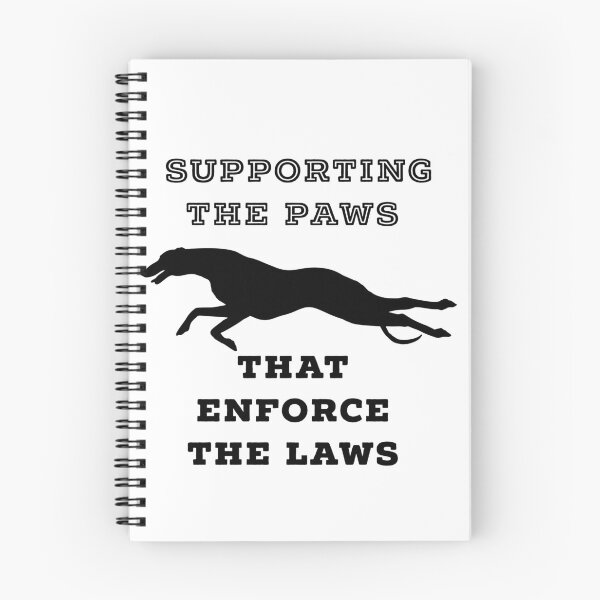 Item preview, Funny supporting paws that enforce the laws gift B&W T-SHIRT designed and sold by Artysneak.