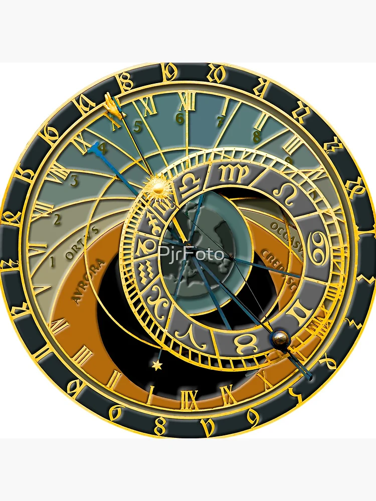 The Prague Astronomical Clock Czech Tourism Souvenir Gift 3D Resin