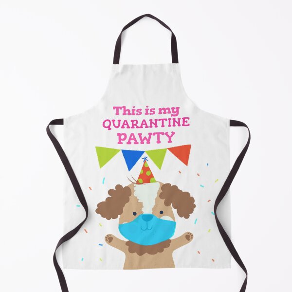 Item preview, Kids quarantine birthday party "This is my quarantine pawty" funny quote with dog. Kids gift for virtual birthday party designed and sold by TamGustam.
