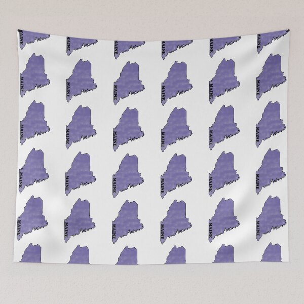 Item preview, Maine Watercolor Blue Bold  designed and sold by artbylukas.