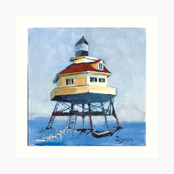 Drum Point Lighthouse in the Chesapeake Bay Art Print