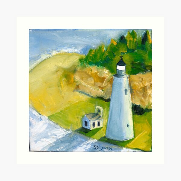 Cove Point Lighthouse in the Chesapeake Bay Art Print