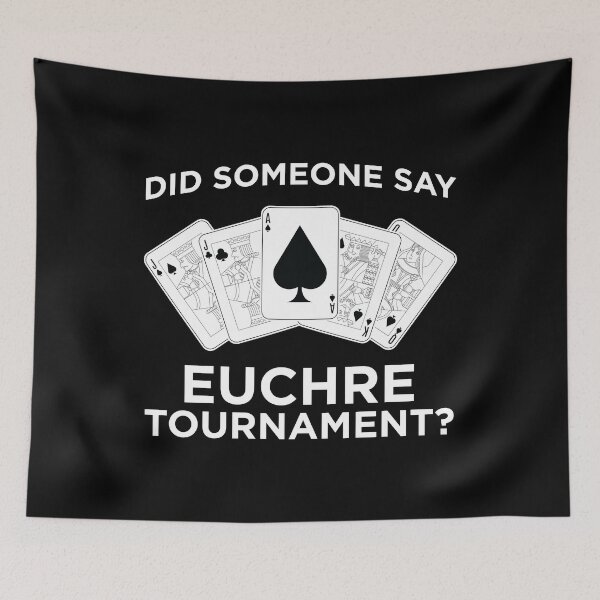 Item preview, Funny Euchre Card Game Tournament print designed and sold by jakehughes2015.