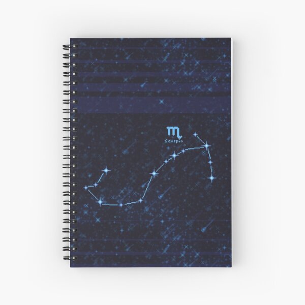 Zodiac Constellation Scorpio Spiral Notebook