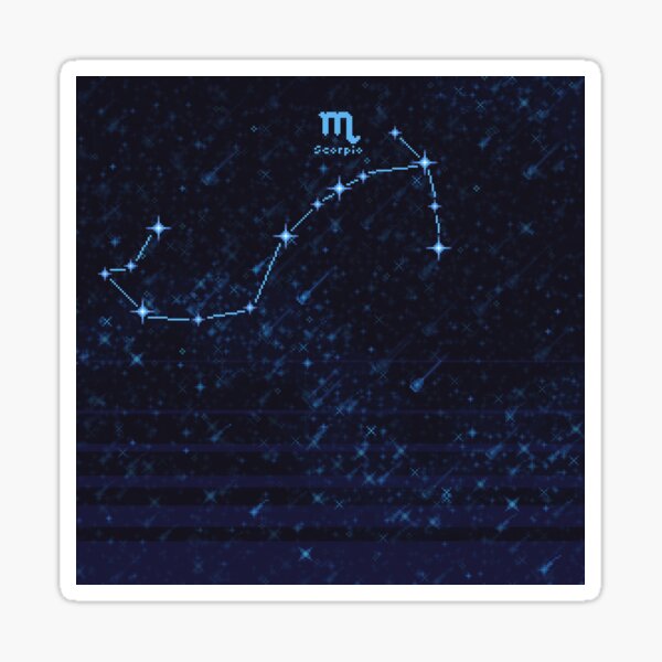 Zodiac Constellation Scorpio Sticker