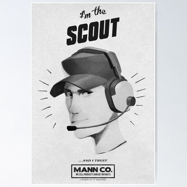 Item preview, I'M THE SCOUT - Team Fortress 2 designed and sold by Daniel J. Carville.