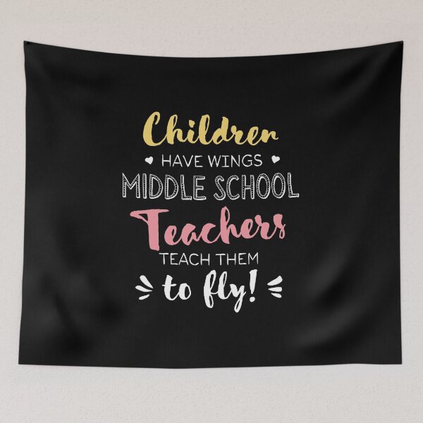 Item preview, Middle School Teacher Gifts - Beautiful Wings Quote designed and sold by betternotes.