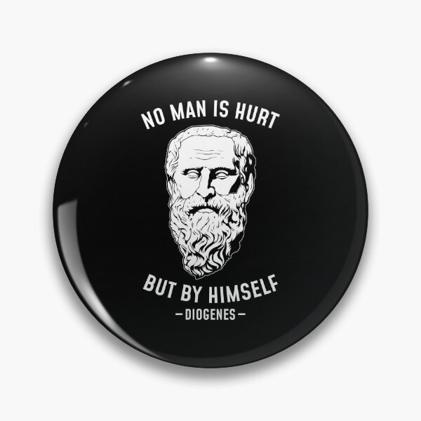 Item preview, No Man Is Hurt Philosopher Diogenes Of Sinope print designed and sold by jakehughes2015.