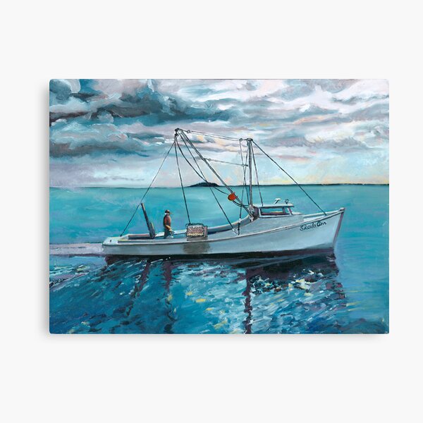 Item preview, Oyster Boat Smith Island - Sheila Ann (Bradshaw) of Rhodes Point designed and sold by Phyllis Dixon.