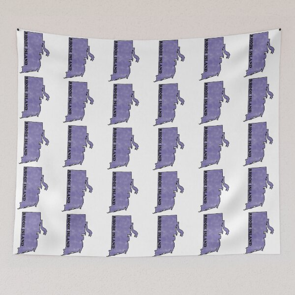 Item preview, Rhode Island Watercolor Blue Bold designed and sold by artbylukas.